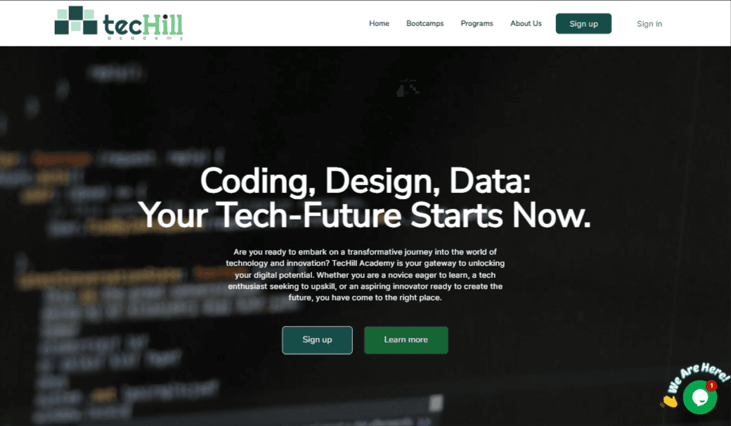 TecHill Academy Website & LMS